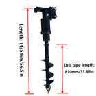 200mm Hydraulic Auger Drill With Hoses For 1 8ton Mini Excavator Usa Stock New