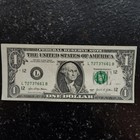 Off-center Mis-print Mis-cut Error Note One Dollar  1 Bill Federal Reserve U s 