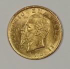 1878-r Italy 20 Lire Gold Coin For Vittorio Emanuele