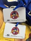 Vintage Walt Disney World Travel Company Pin Trading Blue Lanyard   Card Lot 2