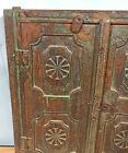 Antique Wooden Wall D  cor Window Panel With Frame Original Old Hand Crafted Carv