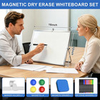Dry Erase White Board With Stand  16 x12  Double-sided Magnetic Whiteboard