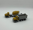 Cat Diecast Metal Wheel Loader Dump Truck Cement Mixer Construction Toys Nwob