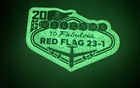 Usaf Patch Pvc Glow In The Dark- 20th Bomb Sq- Red Flag 23-1  Nellis Afb B-52