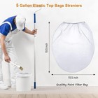 Paint Strainer Bag  5 Gallon Paint Strainer With Elastic Top Opening White Fine