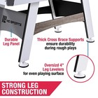 Md Sports 5 Ft  Air Powered Hockey Table With Led Electronic Scorer Small Spaces