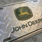 John Deere Diamond Cut License Plate