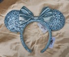 Frozen Arendelle Aqua Disney Parks Minnie Ears Gift Girl Blue Headband