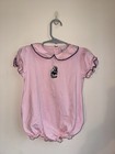 Little Hand Girls Pink Cotton Eagle Romper One-piece 12m Short Sleeve