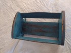 Vtg Baby Doll Rocking Cradle Primitive Hand Painted Handmade Bassinet Folkart 