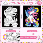 48 Pack Velvet Coloring Posters Fuzzy Velvet Coloring Posters Diy Crafts For Kid