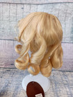 Playhouse Yvette Doll Wig Human Hair Size 14-15  Pale Blonde Sausage Curls Bangs