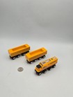 Wooden Train Lot X3 Orange Engine   Cargo Cars - Works W  Thomas Railway Brio