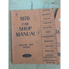 1970 Ford Car Shop Manual Volumes 2 3 4 Mustang Cougar Continental Fairlane