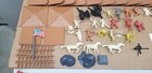 Vintage Marx 1950s Fort Apache Stockade Playset With Acc Box   Instructions Aa2