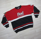 Vintage 90s Nascar Crewneck Sweatshirt  xl  Bud Racing Dale Earnhardt Cut   Sew