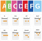 Guitar Chord Flashcards - 56pcs Acoustic   Electric Guitar Learning Cheat Sheets