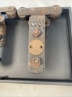 Antique Vintage Cannonball Barn Door Hardware Rollers W brass Tags Track Hangers