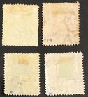 Zanzibar On British East Africa Scott 32  33  36  37 Sg 41  42  45  46