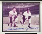 Joe Dimaggio   Ted Williams Autographed Framed 8x10 Photo Beckett Bas  ae31032
