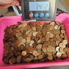 5 000 Circulated 95  Copper U s  Pennies  34lb- Bulk Bullion Lot