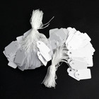 1000pcs White Price Tags With String Attached  Marking Merchandise Strung Tags W