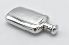 Antique Solid Silver Miniature Hip Flask Scent Bottle Spirit Flask 1921