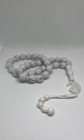 White Islamic Prayer Beads Tasbih Misbaha 33 Beads Muslim Rosary Bracelet Gift