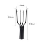 Stainless Steel 4 Prong Frog And Fish Spear Gig barbed Fishing Medium  Black