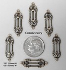  1421 Antiqued Brass Filigree 2 Ring Connector - 6 Pcs