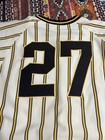 Kent Tekulve Rare Game Used Jersey 1977 Bumblebee Signed Letters Of Authenticity