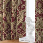 Luxury Damask Curtains For Bedroom  Lined Chenille Jacquard Blackout Curtains   