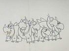 Original 1993 We re Back  A Dinosaur s Story Animation Production Drawings