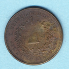 1863 Civil War Store Card Token  630k R3 Druggist Scarce  Xf     Free Ship
