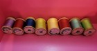 Wooden Spools With Thread Sewing Vintage Lot Coats   Clarks Assorted Sizes 