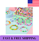 1200pcs Bracelet Making Kit Beads Charms Letters Diy Jewelry Craft For Kids 