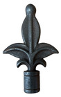 Vintage Cast Iron Fleur De Lis Finial Fence Post Topper 5  Decor