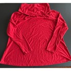 Cut Loose Red Tunic Top Cowl Neck Long Sleeve Casual Comfy Lagenlook Xl