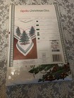 Spode Christmas Tree Fabric Tablecloth 70  Round   New Christmas