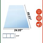 14 Pcs 2  X 4  Twin-wall Polycarbonate Panel Clear Sheets Waterproof Uv Protecte