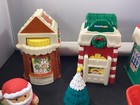 Fisher Price Little People Christmas Village Lot Playset Santa Sleigh