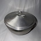 Mcm Italian Aluminum Ice Bucket W Lid Made In Italy Vintage Mid Century Bar