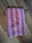 Victoria Secret Makeup Bag Pink With Pink Stripes Used Brand New Condition   