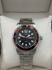 Akribos Xxiv Extremis Men s Diver Black Dial Stainless Steel Watch 44mm   Ak947