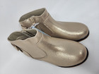 Cat   Jack Toddler Girls  Ayla Zipper Booties Gold Glitter Size 12