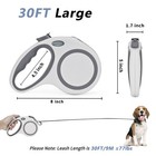 Ec teak Retractable Dog Leash 30 Ft  Heavy Duty Dog Leash For Dogs Up To 77 Lbs