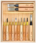 Michihamono 12 Piece Wood Carving Gouges   Chisels Woodblock Printing Tools Set