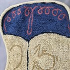 Cow Poke Bed Room Boot Accent Rug 24 X 24 Beige Cotton Western Cowboy Country