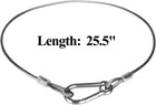 20 Pack Safety Security Cable  25 5  Stainless Steel Dj Stage Lighting Wire   Lo