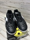 Diadora Capitano Lt Id Indoor Soccer Shoes Men   s Size 11 5 Black White Silver